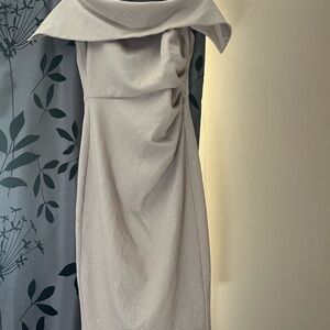 Vince Camuto Off-Shoulder Cream Dress